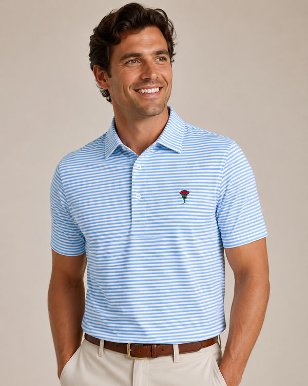 The Blue Heron Stripe Polo